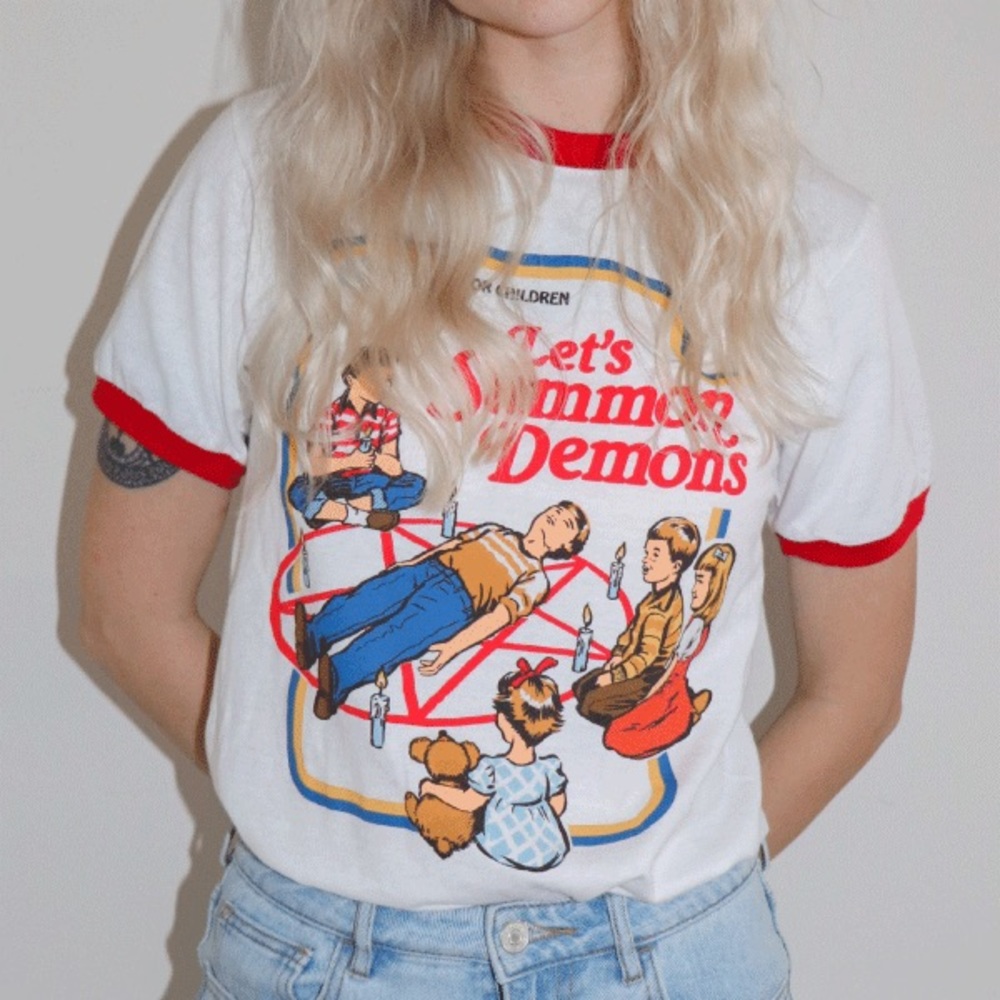 Let’s Summon Demons Ringer Tee